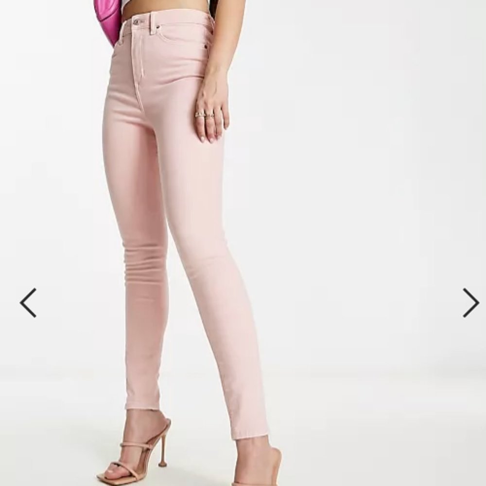 NEW 2B BEBE Baby Pink Peach Skinny Jeans Pants Stretchy,sz. 27